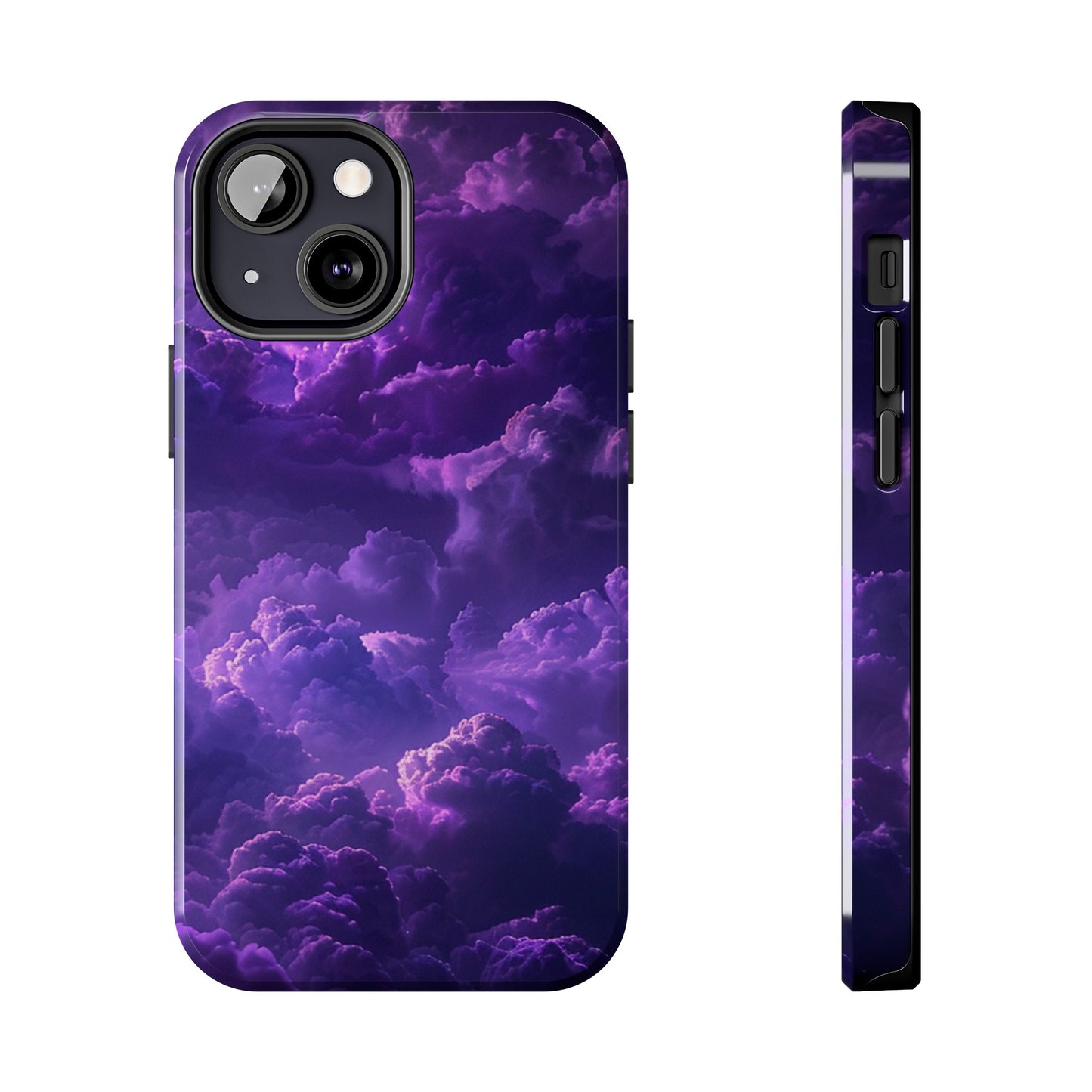 Purple Cloud Impact-Resistant Phone Case