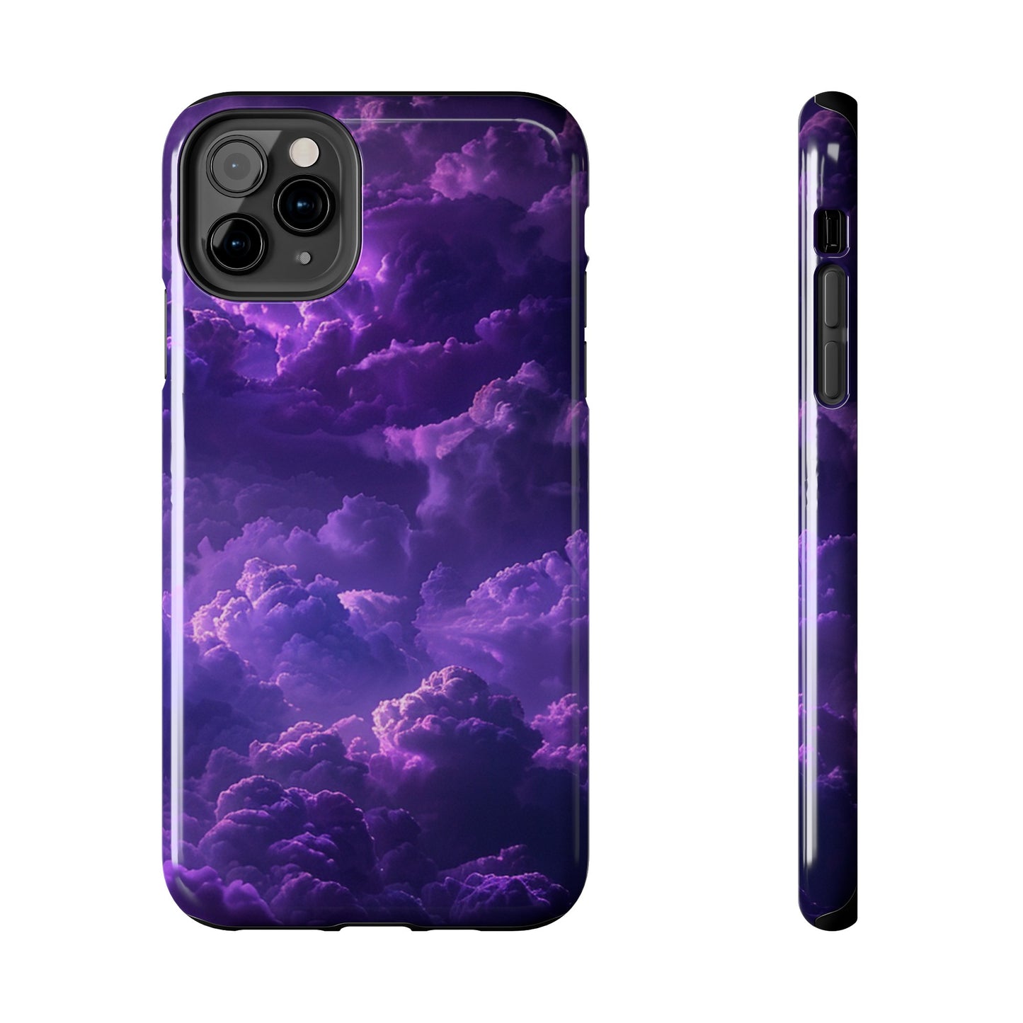 Purple Cloud Impact-Resistant Phone Case