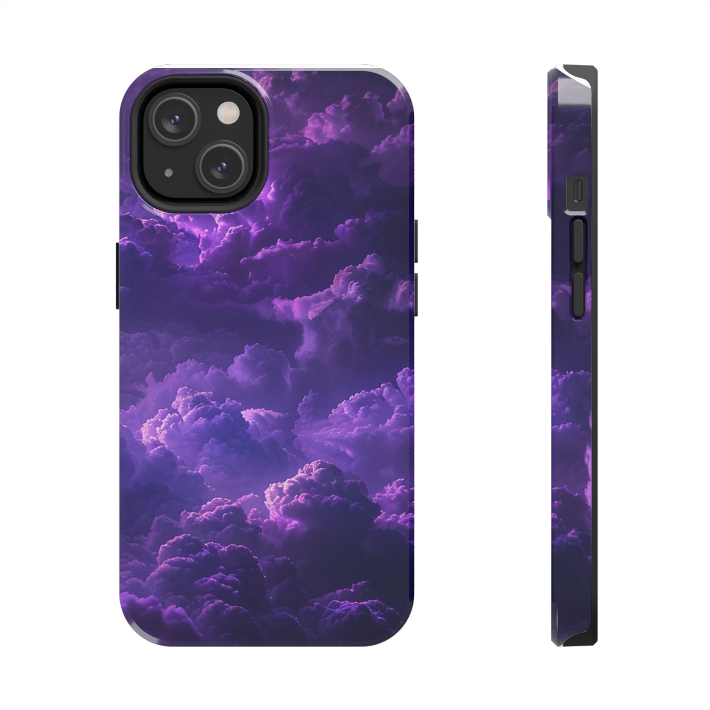 Purple Cloud Impact-Resistant Phone Case