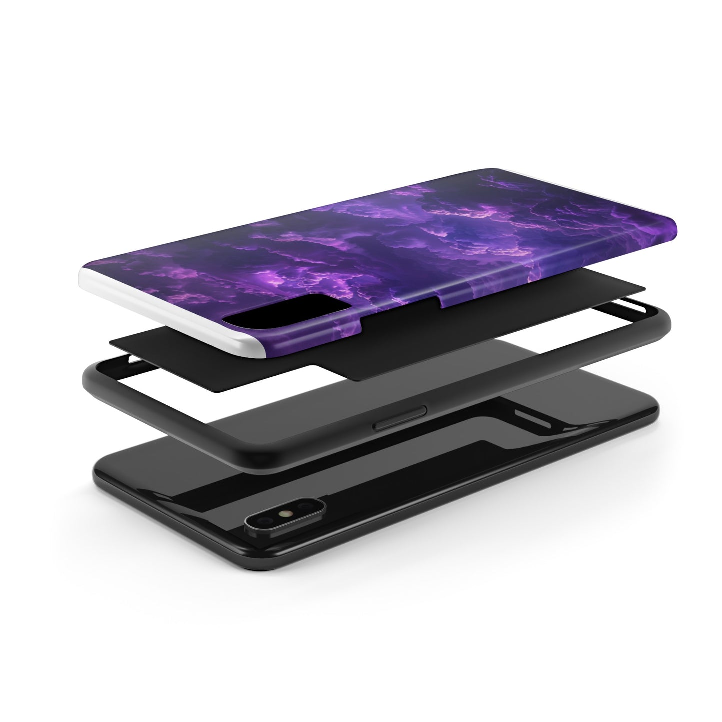 Purple Cloud Impact-Resistant Phone Case