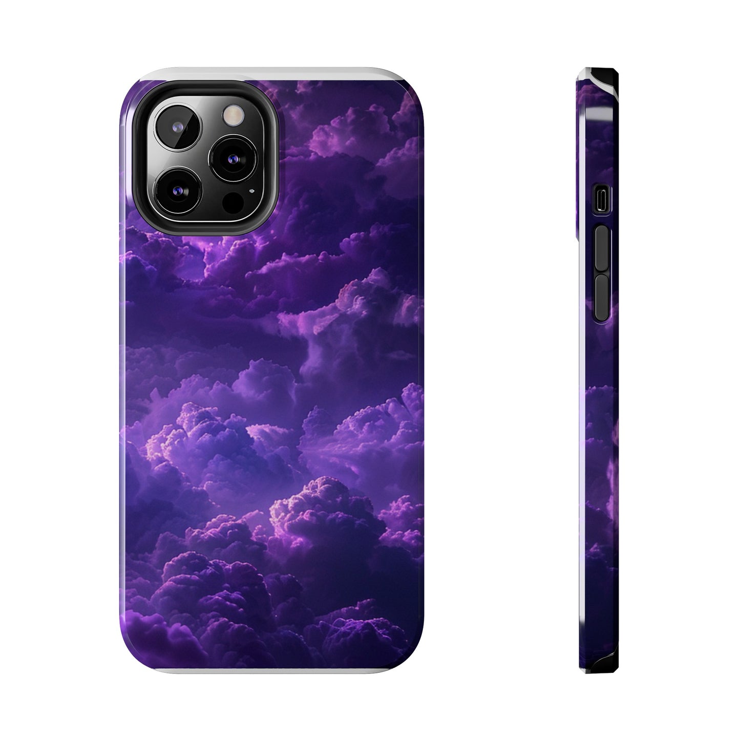 Purple Cloud Impact-Resistant Phone Case