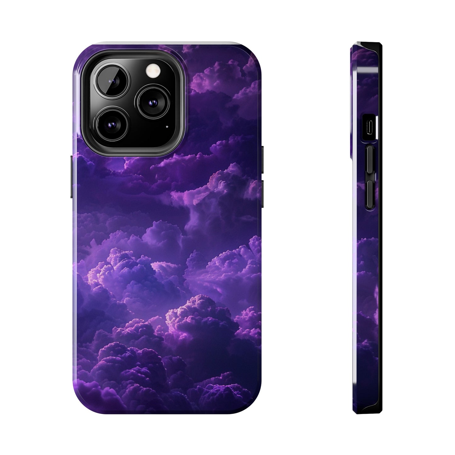 Purple Cloud Impact-Resistant Phone Case