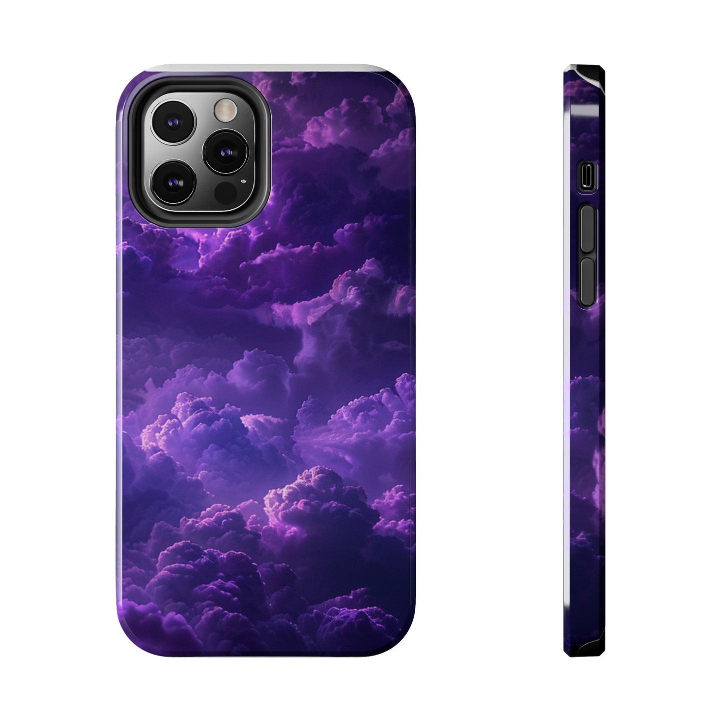 Purple Cloud Impact-Resistant Phone Case