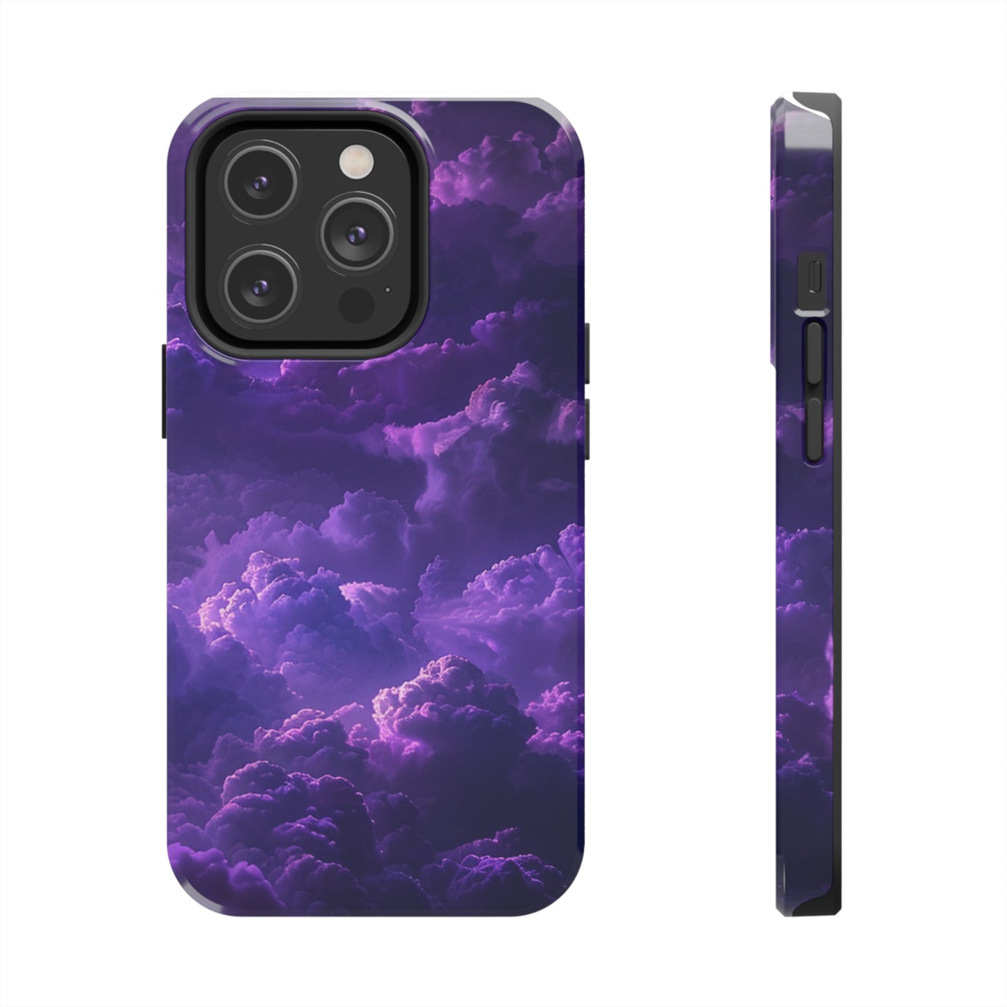 Purple Cloud Impact-Resistant Phone Case