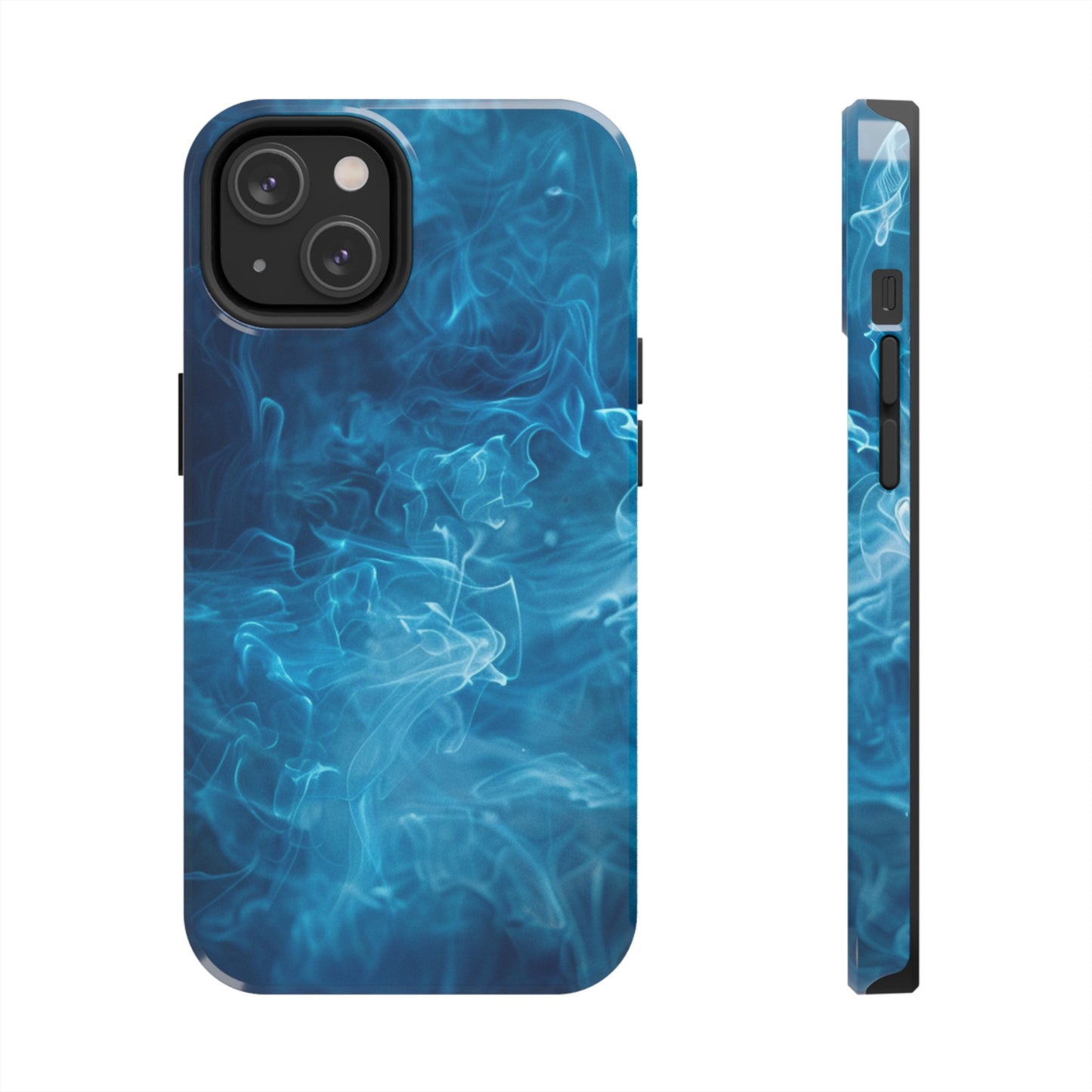 Blue Fire Impact Resistant Phone Case