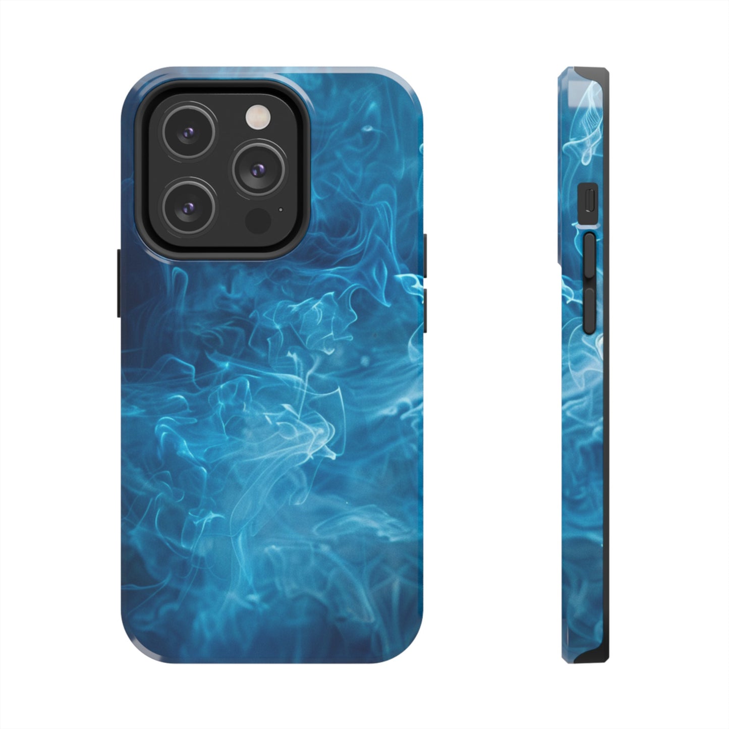 Blue Fire Impact Resistant Phone Case