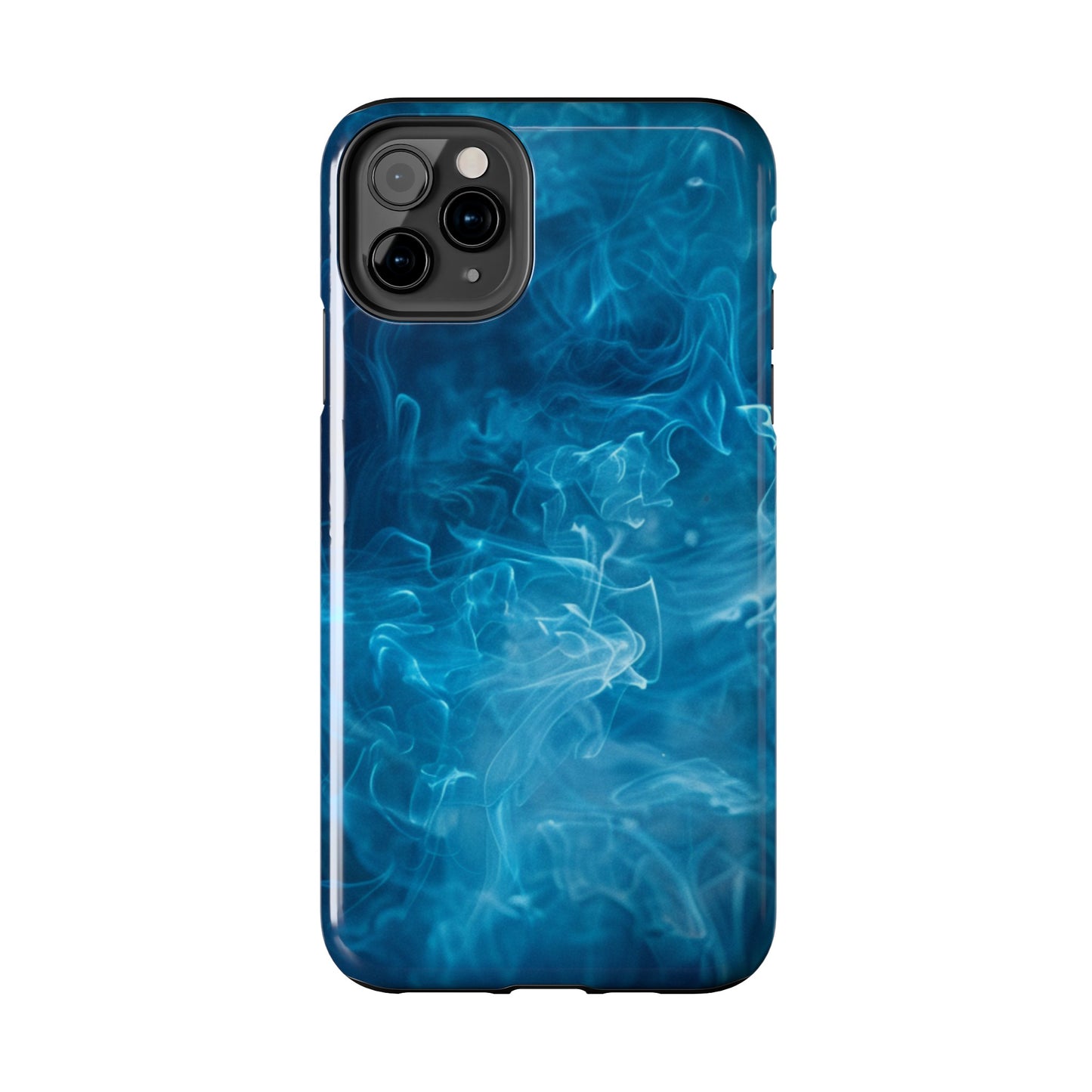 Blue Fire Impact Resistant Phone Case